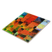 Klee - Rote und weiße Domes Fliese (Seite)