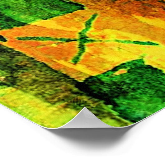 Klee - Rote und weiße Domes, Poster (Ecke)