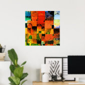 Klee - Rote und weiße Domes, Poster (Heimbüro)