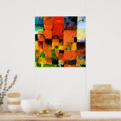 Klee - Rote und weiße Domes, Poster (Küche)