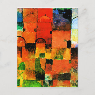 Klee - Rote und weiße Domes, Postkarte