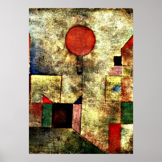 Klee: Roter Ballon Poster (Vorne)
