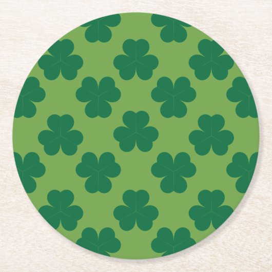 Klee Runder Pappuntersetzer (Vorderseite)