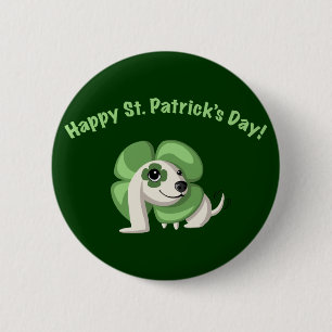 Klee sagt "glücklichen St Patrick Tag! " Button