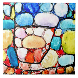 Klee - Schatz über dem Boden Fliese