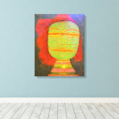 Klee - Schauspielermaske Leinwanddruck (Insitu (Holzboden))