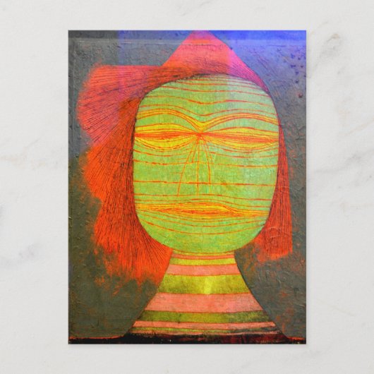 Klee - Schauspielermaske Postkarte (Vorderseite)