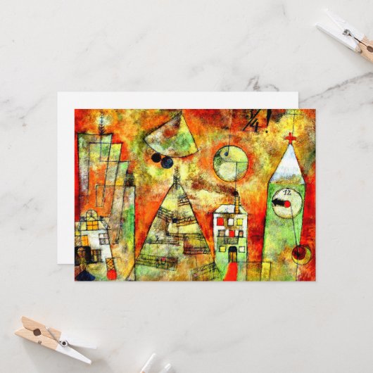 Klee - Schicksalsstunde im Vierteljahr bis Zwölf Karte (Vorderseite/Rückseite Beispiel)