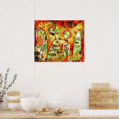 Klee - Schicksalsstunde im Vierteljahr bis Zwölf Poster (Küche)