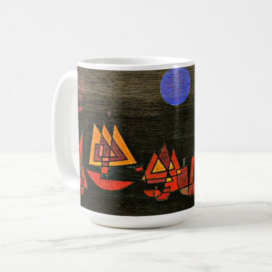 Klee - Schiffe in der Nacht Kaffeetasse (Vorderseite Links)