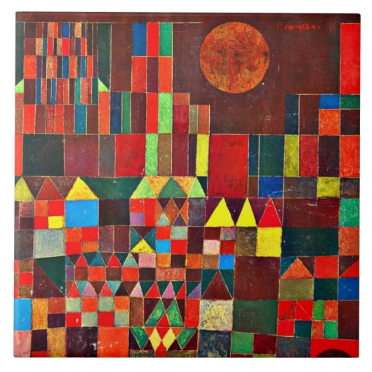 Klee - Schloss und Sun Fliese (Vorderseite)