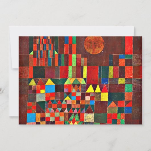 Klee - Schloss und Sun Karte (Vorderseite)