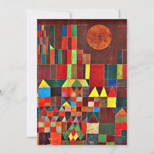 Klee - Schloss und Sun Karte (Vorderseite)