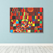 Klee - Schloss und Sun Leinwanddruck (Insitu (Holzboden))