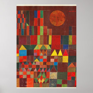 Klee - Schloss und Sun Poster