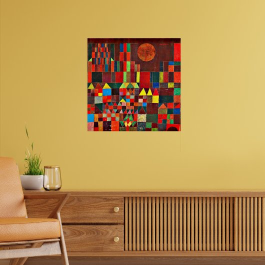 Klee - Schloss und Sun Poster (Wohnzimmer 2)