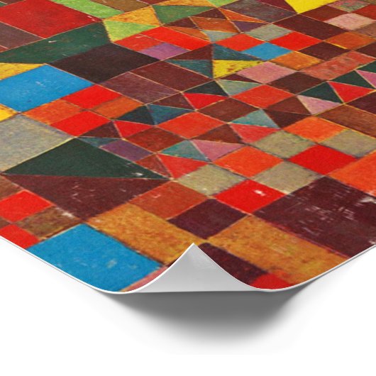 Klee - Schloss und Sun Poster (Ecke)