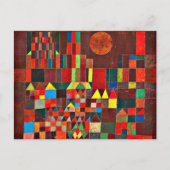 Klee - Schloss und Sun Postkarte (Vorderseite)