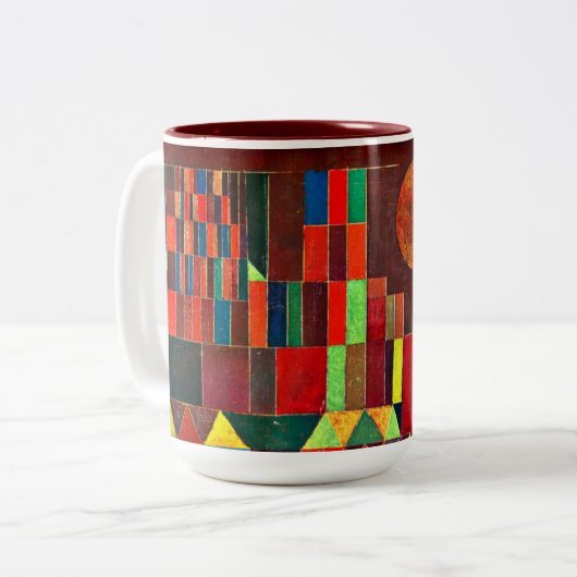 Klee - Schloss und Sun Zweifarbige Tasse (Vorderseite Links)