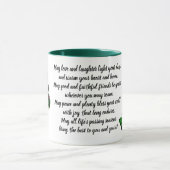Klee-Schmetterlings-irische Segen-Tasse Tasse (Zentrum)