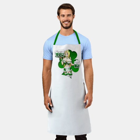 Klee Schürze (Getragen)