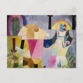 Klee - Schwarze Säulen in einer Landschaft Postkarte (Vorderseite)