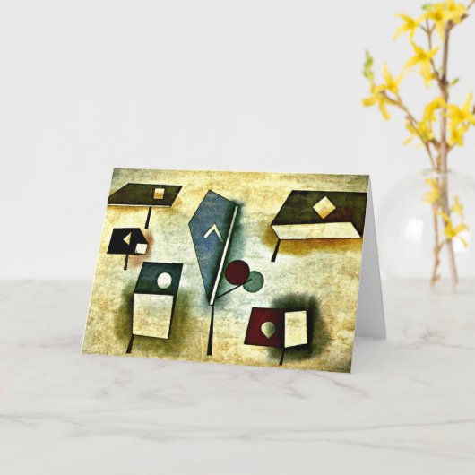 Klee - sechs Arten Karte (Gelbe Blume)