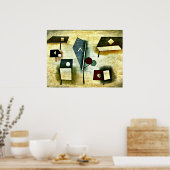 Klee - sechs Arten Poster (Küche)