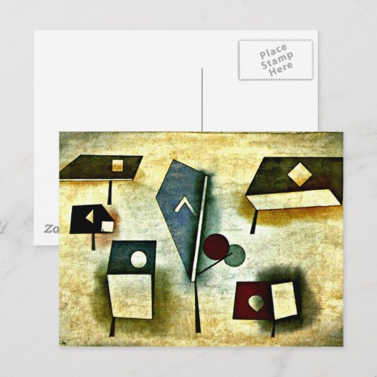 Klee - sechs Arten Postkarte (Vorne/Hinten)