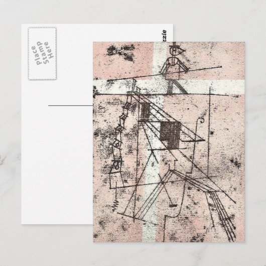 Klee - Seiltänzer Postkarte (Vorne/Hinten)