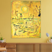 Klee - Sie bitten Leinwanddruck (Insitu (Wohnzimmer))