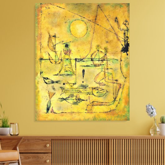 Klee - Sie bitten Leinwanddruck (Insitu (Wohnzimmer))