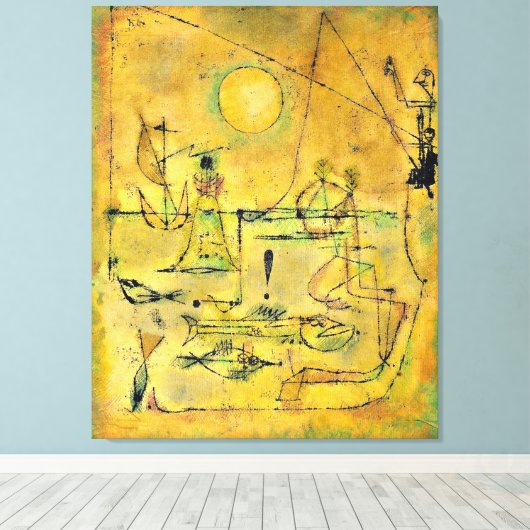 Klee - Sie bitten Leinwanddruck (Insitu (Holzboden))