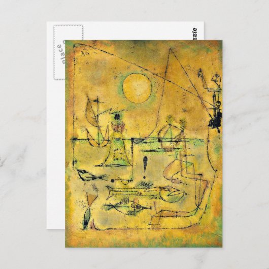 Klee - Sie bitten Postkarte (Vorne/Hinten)