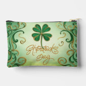 Klee St. Patrick's Day Zubehörtasche (Rückseite)