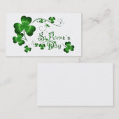 Klee St. Patricks Tages Visitenkarte (Vorne/Hinten)