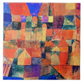 Klee - Stadt mit den drei Domes Fliese (Vorderseite)