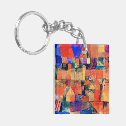 Klee - Stadt mit den drei Domes Schlüsselanhänger (Vorderseite links)