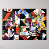 Klee - Stadt R; Kunstwerk Paul Klee Poster (Vorne)