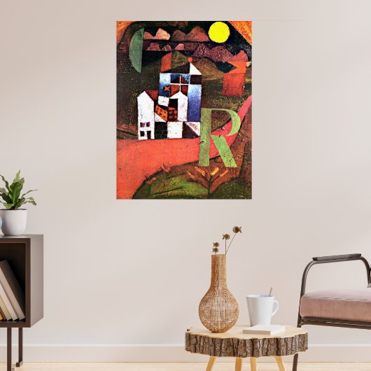 Klee - Stadt R Poster (Wohnzimmer 3)
