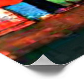 Klee - Stadtbild mit rot und grün Poster (Ecke)