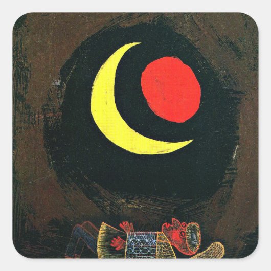 Klee - Starker Traum Quadratischer Aufkleber (Vorderseite)