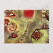 Klee - Stillleben mit Tierstatuette Postkarte (Vorderseite)