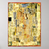 Klee - Stimmgewebe der Sängerin Rosa Silber Poster (Vorne)