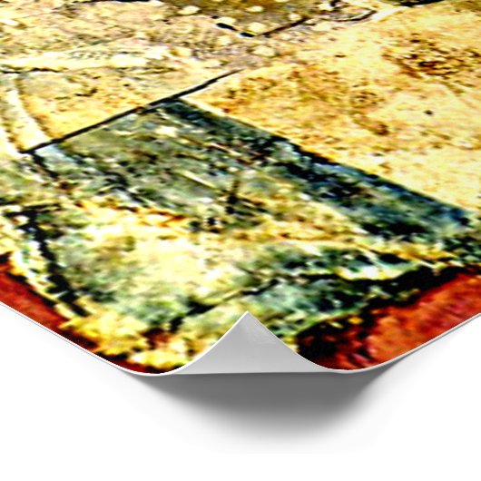 Klee - Stimmgewebe der Sängerin Rosa Silber Poster (Ecke)