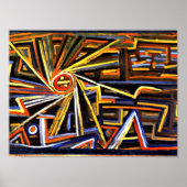 Klee - Strahlung und Rotation Poster (Vorne)