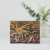 Klee - Strahlung und Rotation Postkarte (Stehend Vorderseite)