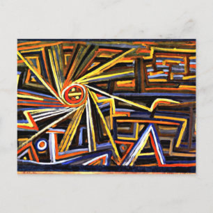 Klee - Strahlung und Rotation Postkarte