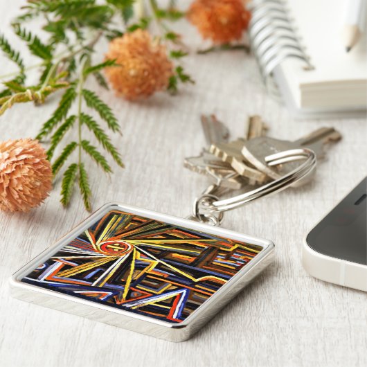 Klee - Strahlung und Rotation, Schlüsselanhänger (Seite)