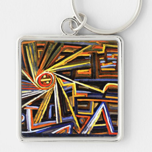 Klee - Strahlung und Rotation, Schlüsselanhänger (Vorne)